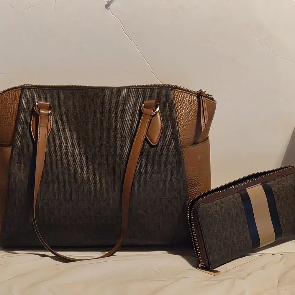 Michael Kors Brown and Tan Women's Bag Set - Picture 2 of 9